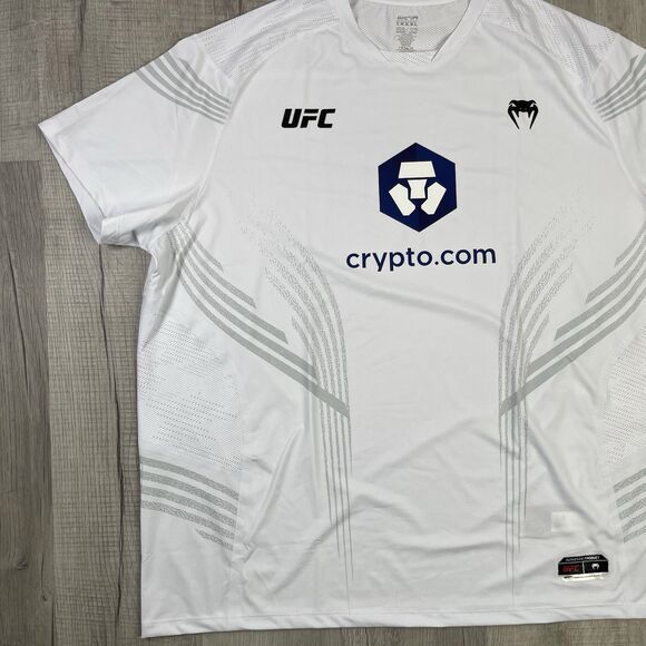 UFC Venum Authentic White Athletic Fight Night Walkout Jersey Size 3XL O - Picture 2 of 11